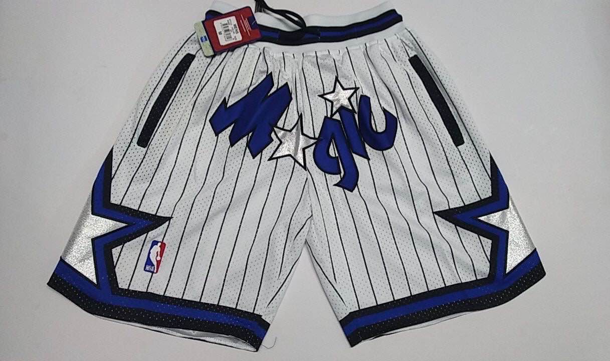 2020 Men NBA Orlando Magic white shorts